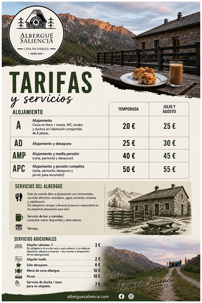 tarifas Saliencia